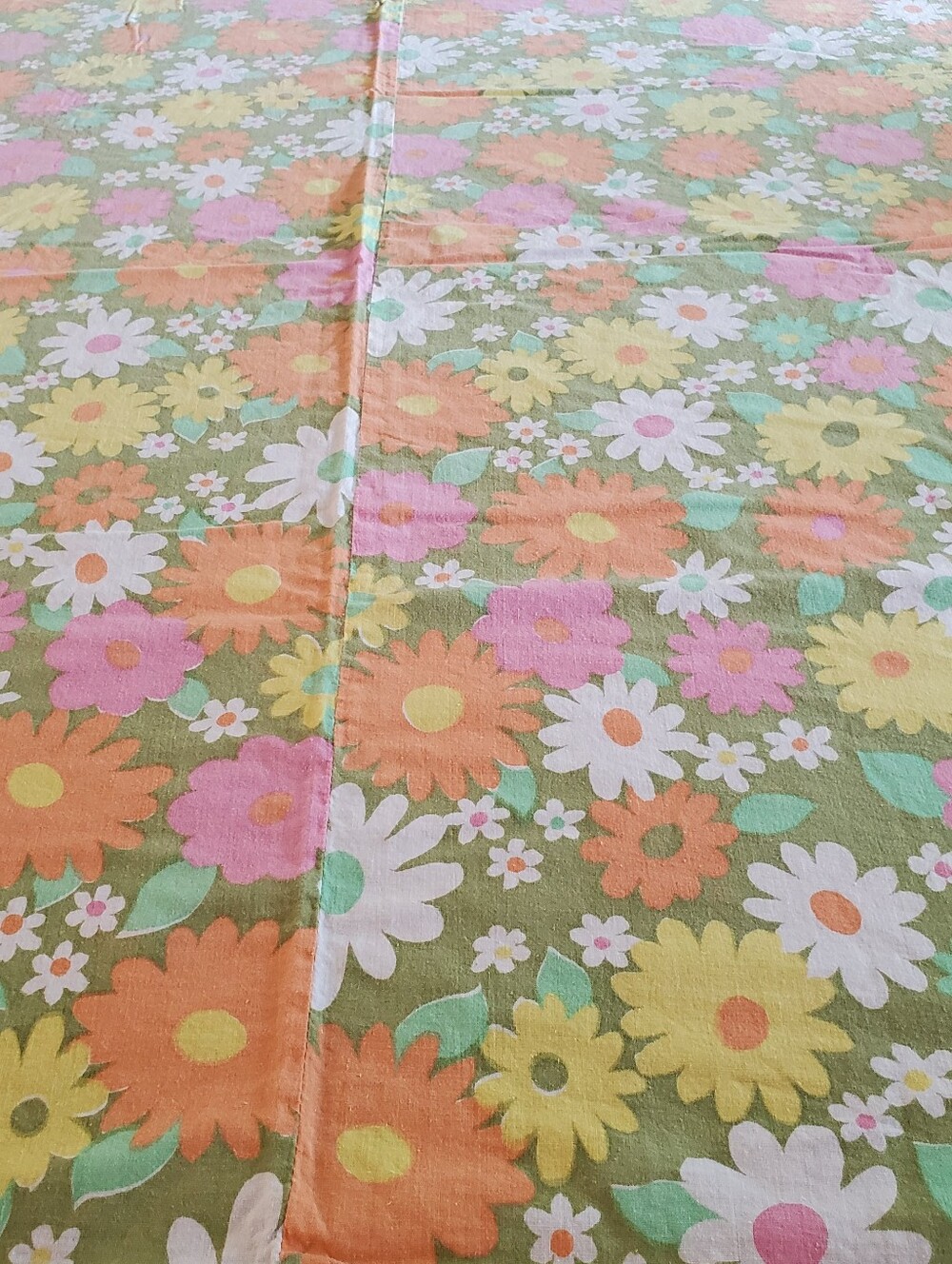 Flower Power Table Cloth Or Fabric